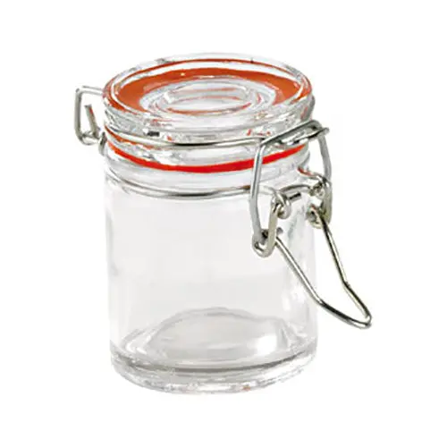 Cocktails & Events Red Mini Hermetic Seal Jar – 1.5-Ounce Capacity 1