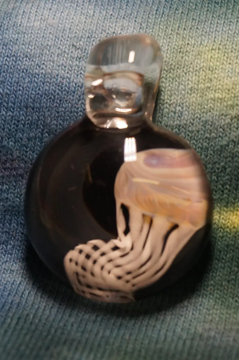 Color-Full Jellyfish Series Glass Pendant #9 1