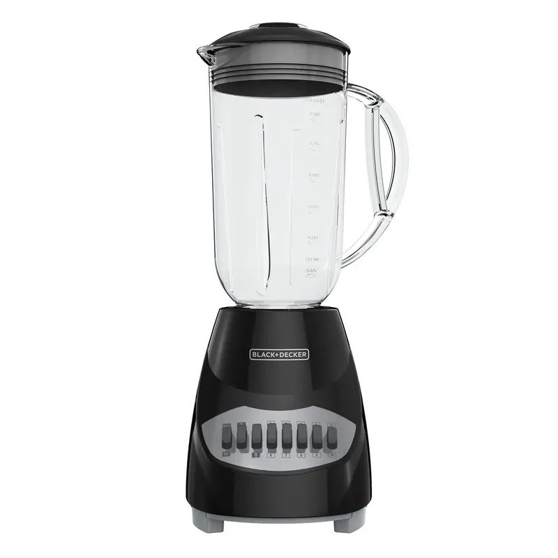 Crush Master Black 10-Speed Blender With Glass Jar 1