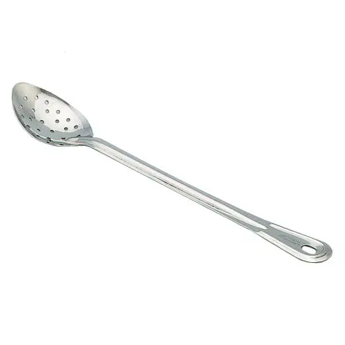 Culinary Essentials 13" Perforated Stainless Basting Spoon – Fine-Drip Control 1