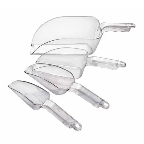 Culinary Essentials 6 Oz Stainless Steel Ice Scoop With Ergonomic Grip 1