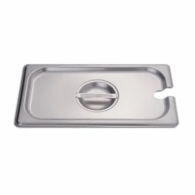 Culinary Essentials Slotted 1/3-Size Steam Table Pan Cover – Heat-Resistant Plastic 1