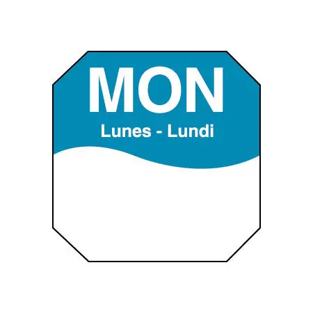 Daymark Mon-Octagon Dot Label Roll – 1-Inch Diameter, 1000 Labels Per Roll 1