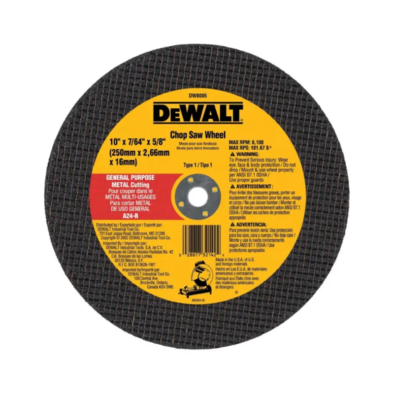 Dewalt Chopsaw Replacement Cutting Wheel 1