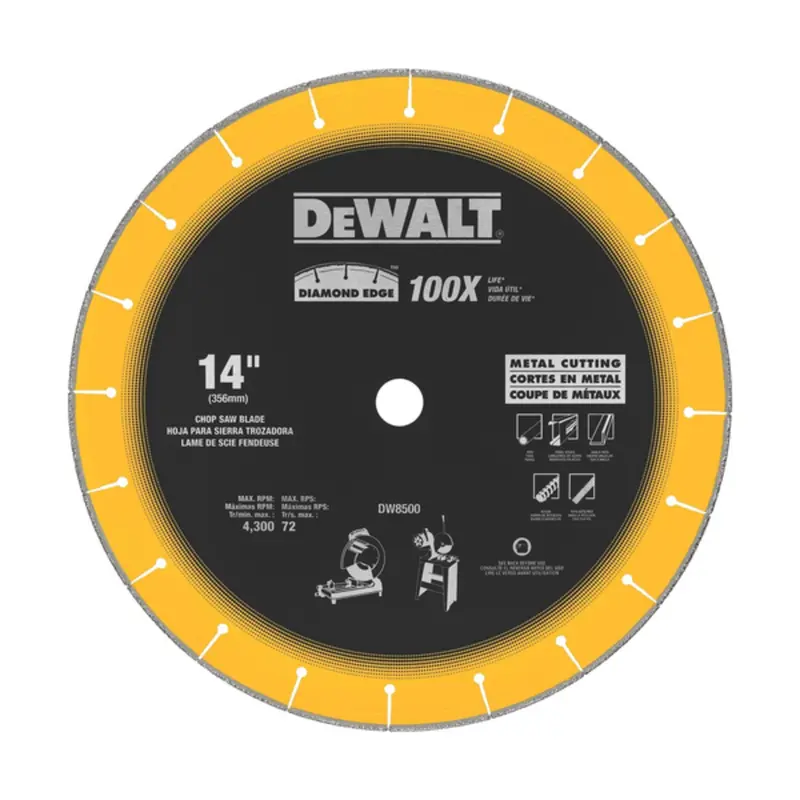 Dewalt Dw8500 Diamond Edge Chopsaw Blade 1
