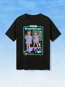 Doppleganger Art T-Shirt – Surreal Minimalist Design 1