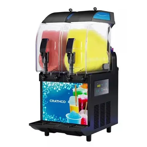 Dual-Bowl Frozen Granita Dispenser With Light Panel – Grindmaster Crathco I-Pro 2E 1