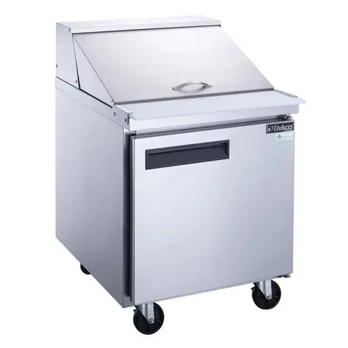 Dukers 29" Mega Top Sandwich & Salad Prep Table – Single-Door, Stainless Steel Construction 1