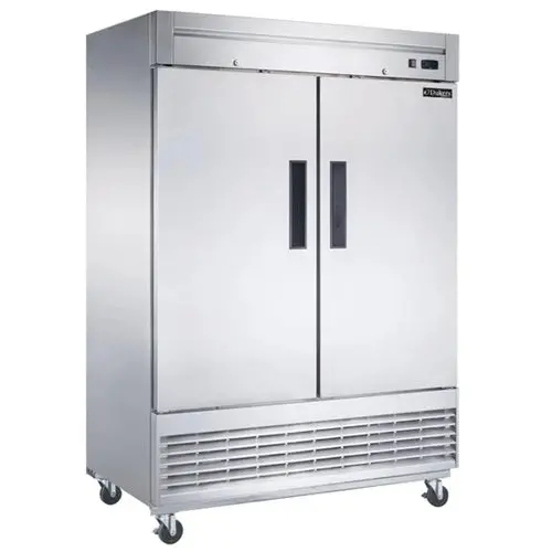 Dukers 55" Two-Section Reach-In Refrigerator – Solid-Door, Versatile Cold Storage 1