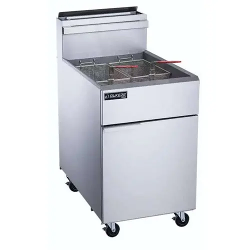 Dukers Dcf5-Ng High-Capacity Floor Fryer – 70-Pound Natural Gas Model 1