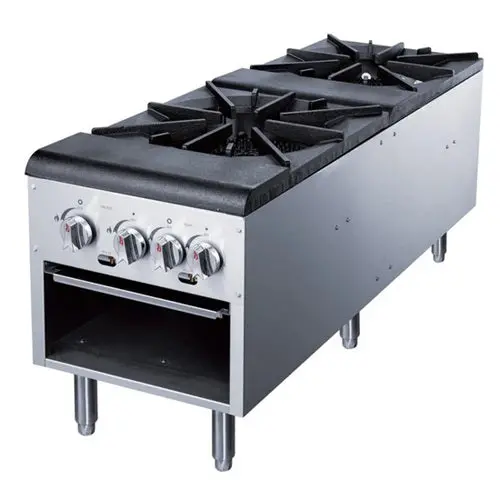 Dukers Dcspa2 Natural Gas Stock Pot Range – 160,000 Btu, High-Output Commercial Unit 1