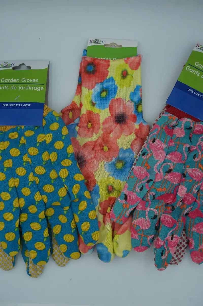Durable Cotton-Blend Gardening Gloves With Reinforced Fingertips 1