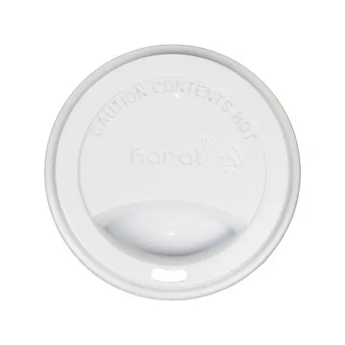 Eco-Friendly Recyclable Traveler Lid For Hot Beverage Cups – Pack Of 50, White 1