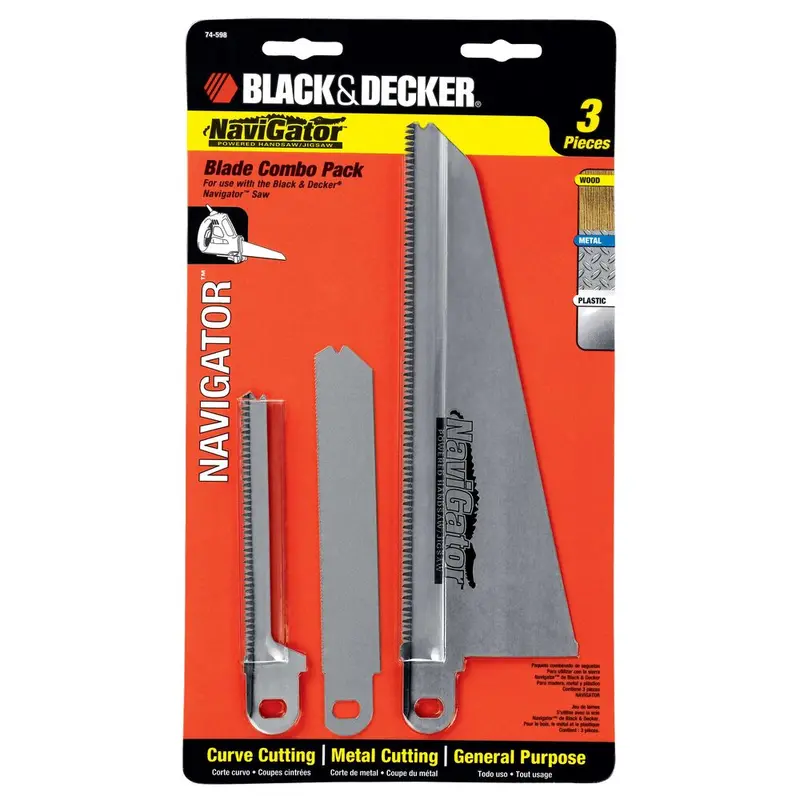 Electric Hand Saw Replacement Blade Set – 3-Piece For Navigator Models 1