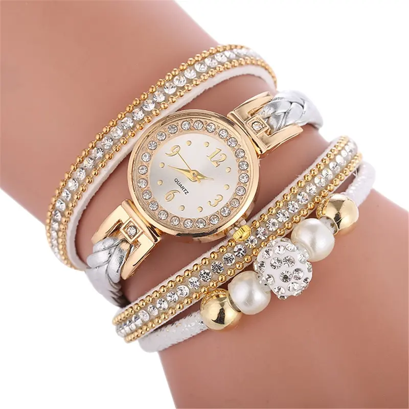 Elegant Round Quartz Bracelet Watch For Women – Fashionable Casual Analog Wristwatch 1