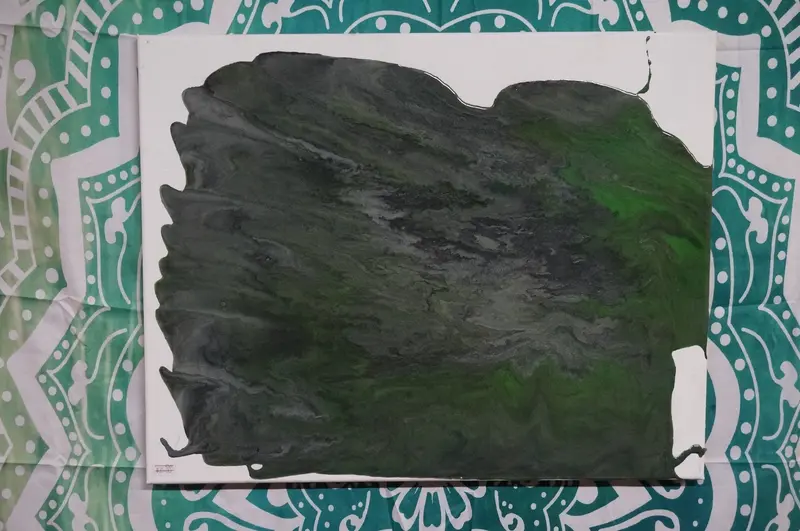 Emerald Forest Nature-Inspired Acrylic Canvas Art 1