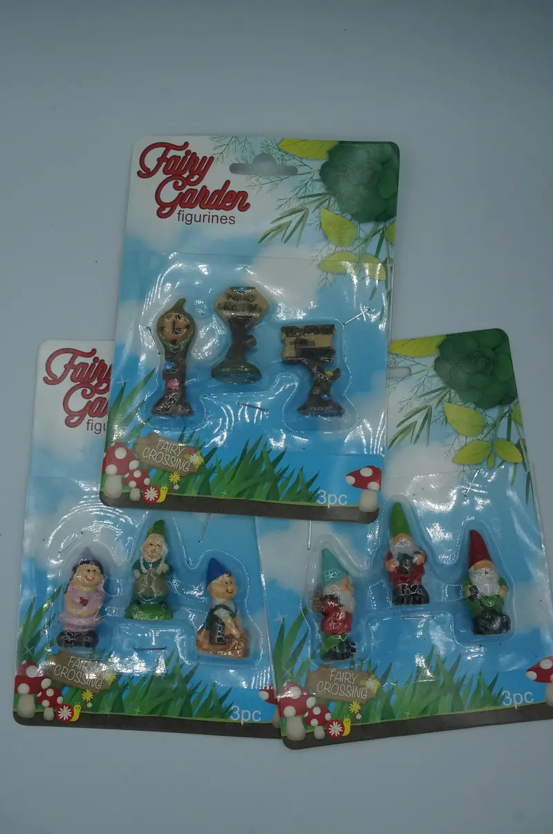 Enchanted Mini Garden Gnome Figurines – Set Of Three 1