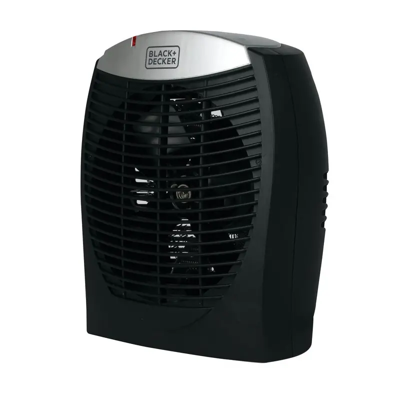Energy-Efficient Black Electronic Space Heater With E-Save Mode 1