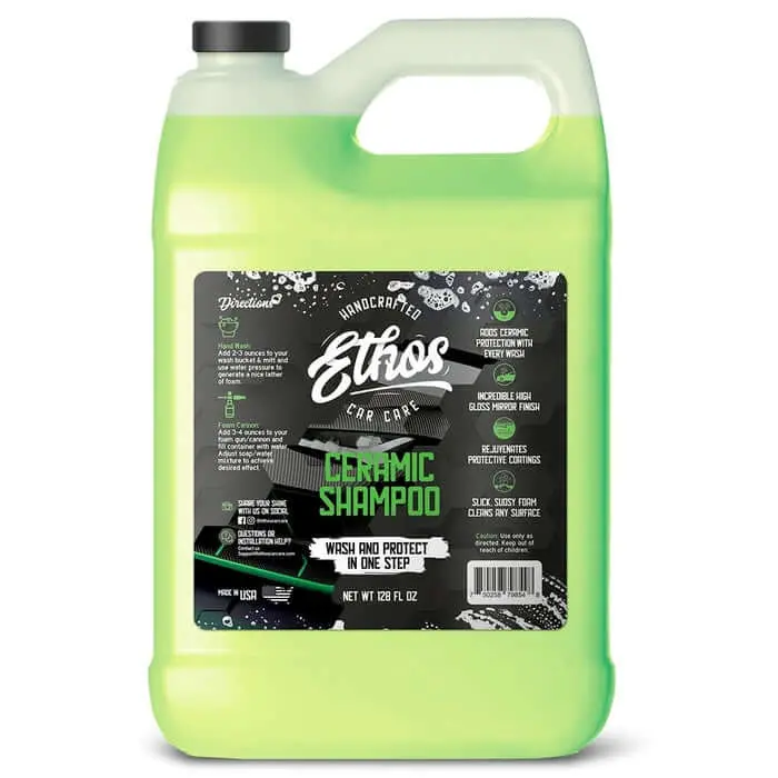 Ethos Ceramic Car Shampoo – 128 Oz Concentrated Ph-Balanced Wash Solution 1