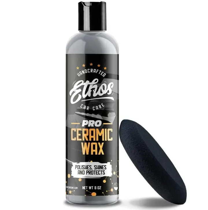 Ethos Ceramic Wax Pro – Hybrid Sio₂ Protection (8Oz) 1