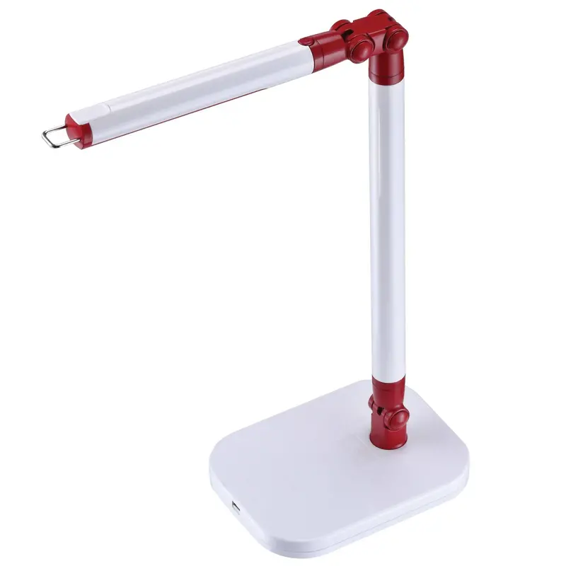 Exalt Flash Adjustable Led Desk Lamp With Detachable Head (White/Red) 1
