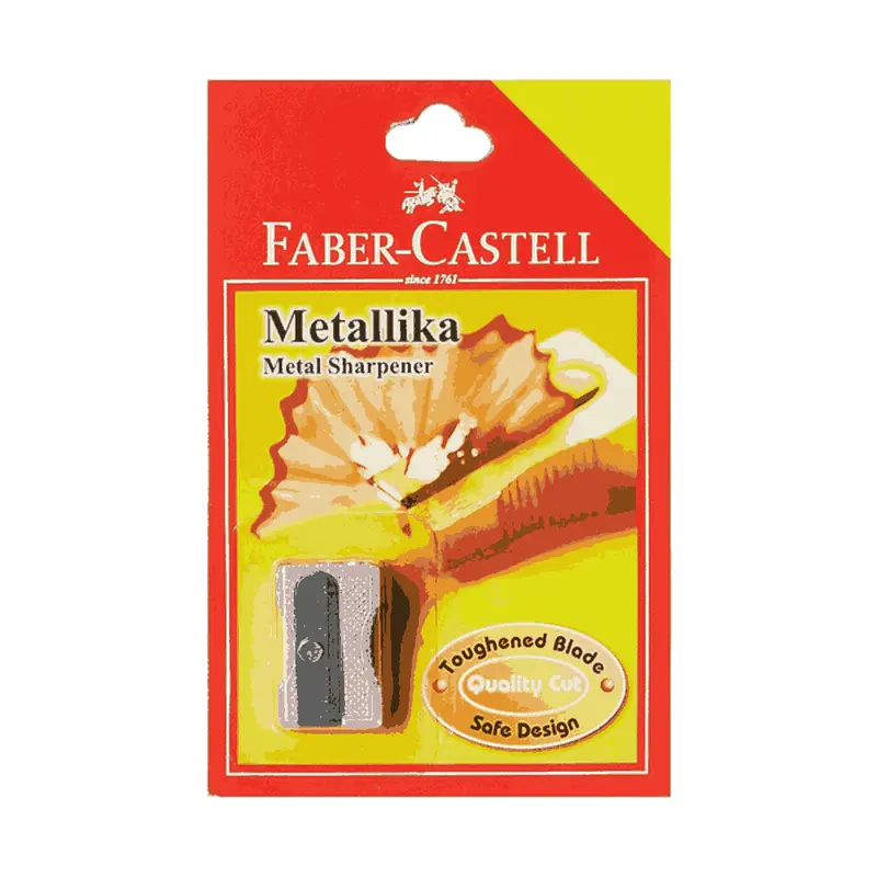 Faber-Castell Metallika Metal Pencil Sharpener – Durable Single-Unit Design 1
