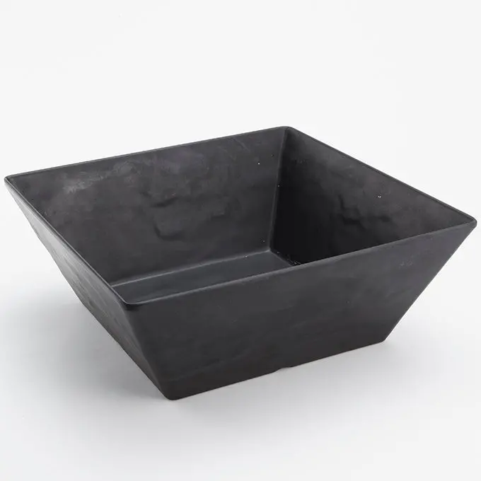 Faux Slate Square Melamine Bowl – American Metalcraft Fsmel117, 210 Oz., 12" X 12" 1