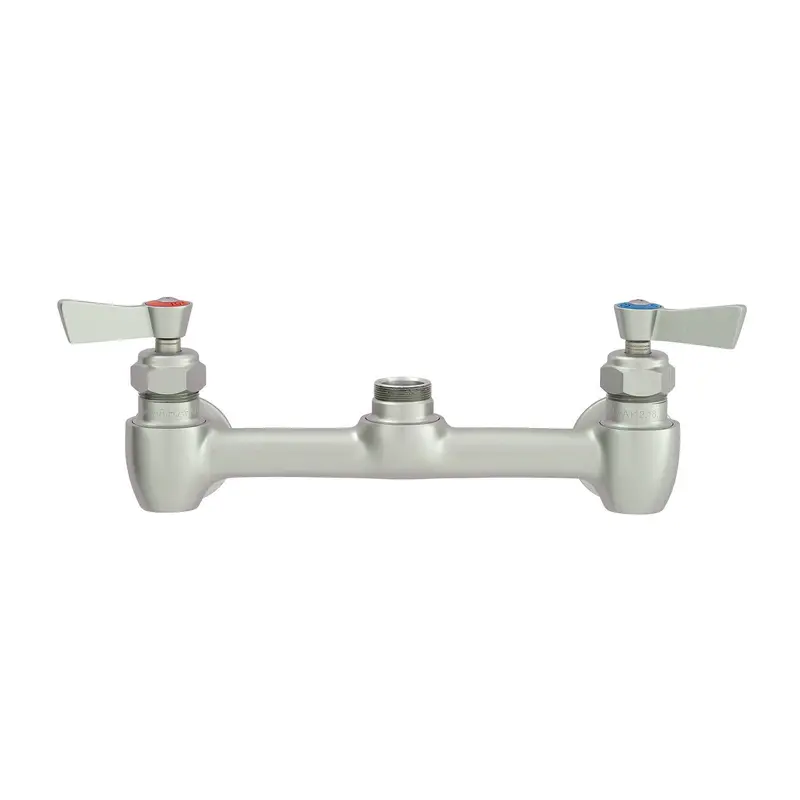 Fisher 61549 Stainless Steel Backsplash Control Valve – 8-Inch Height With Lever Handles And Swivel Outlet For Prep Sinks 1