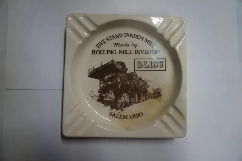 Five Stand Tandem Mill Industrial Ashtray – Rare Manufacturing Souvenir 1