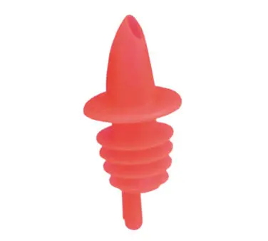 Fluorescent Red Plastic Liquor Pourer – 12-Count Pack 1
