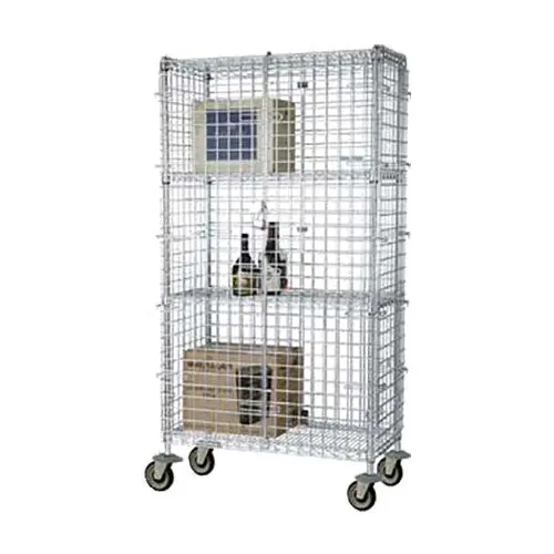 Focus Fmsec24484 Heavy-Duty Security Cage – 24" X 48" X 63" Wire Storage Enclosure 1