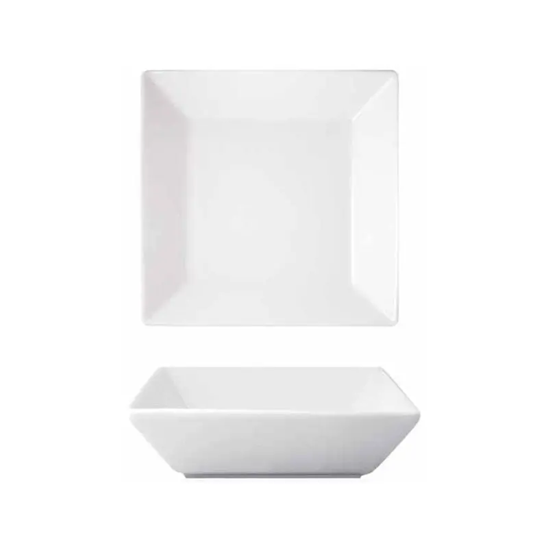 Foh Kyoto White Square Ceramic Bowl — 17 Oz. 1