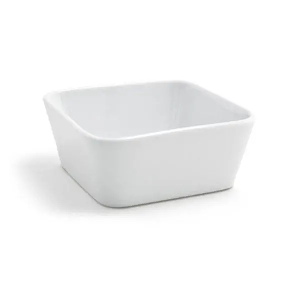Foh Mod Square Serving Bowl – Matte White, 12 Oz Capacity 1