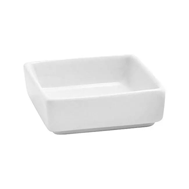 Foh Mod Square White Ramekin — 2 Oz. Capacity 1