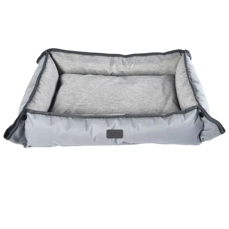 Four-Way Orthopedic Pet Bed For Small Dogs – 20" X 16" X 3", Gray 1