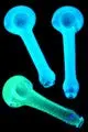 Glow-In-The-Dark Frit Pipe – Uv-Reactive Glass Smoking Piece 1