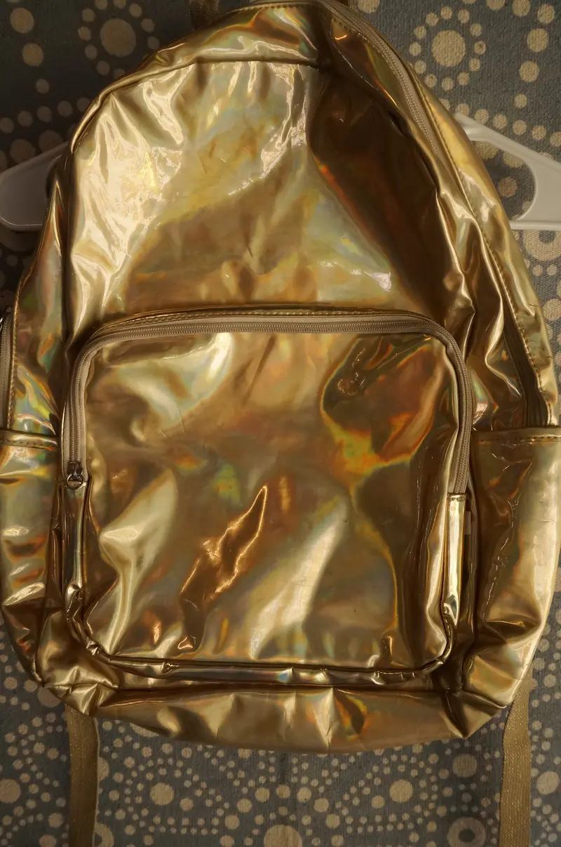 Golden-Tone Adjustable Backpack 1
