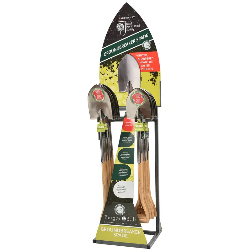 Groundbreaker Spade Retail Display Stand 1