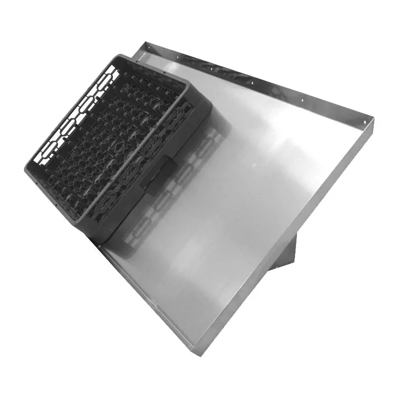 Gsw Dt-Ws2442 Wall-Mounted Angled Glass Rack – 42" X 22" 1
