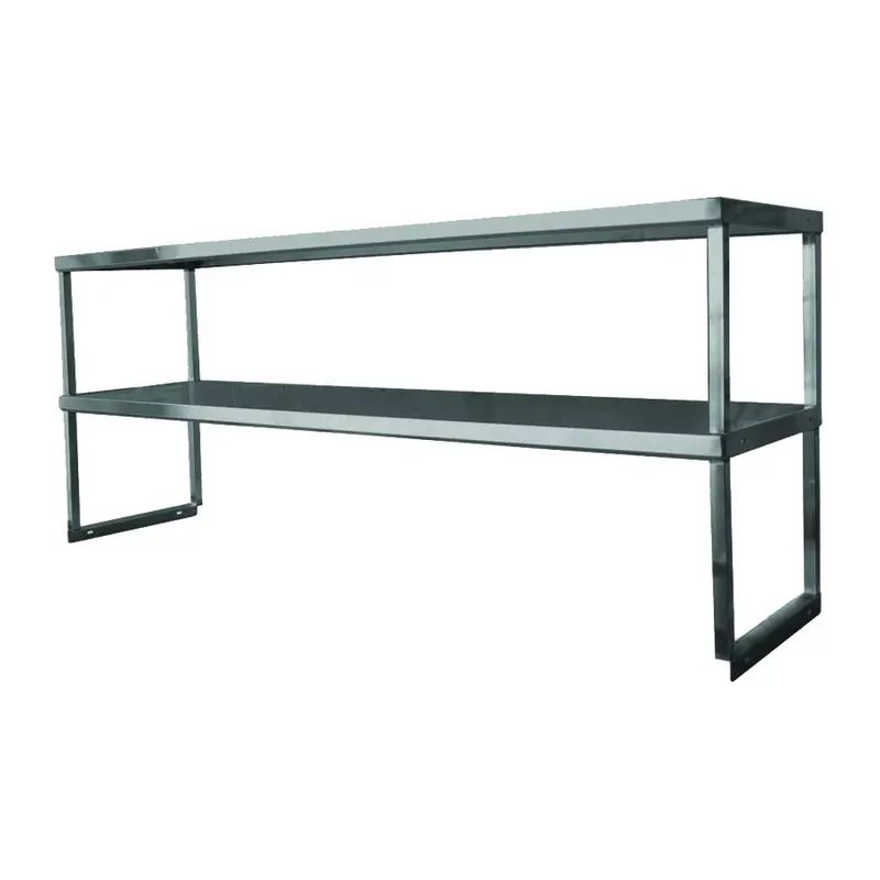 Gsw Heavy-Duty Stainless Steel Double Shelf – 72" X 12" Ds-1272 Over-Counter Storage 1