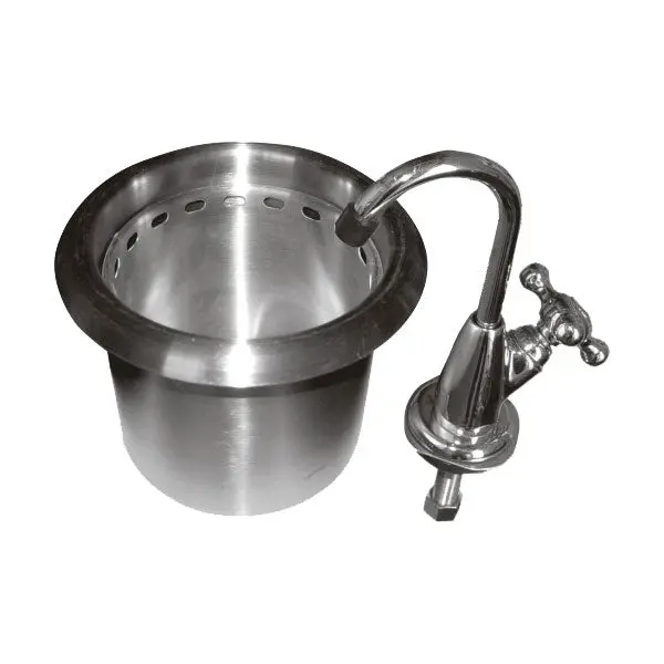 Gsw Hs-Dsrog Round Drop-In Dipperwell With Integrated Faucet Assembly 1