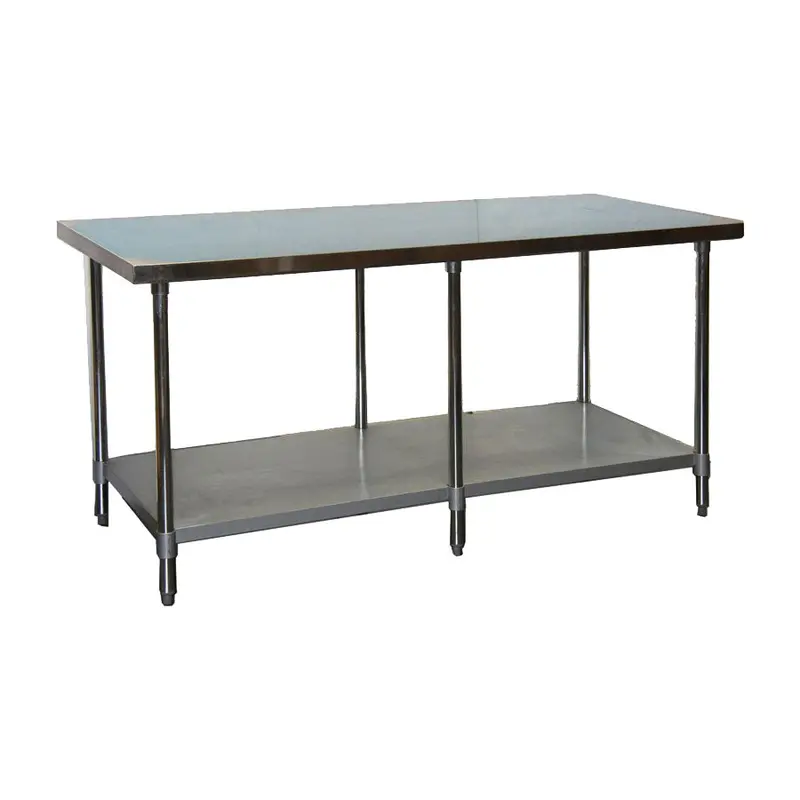 Gsw Wt-Ee3096 Economy Stainless Steel Work Table – 96" X 30" Surface Area 1