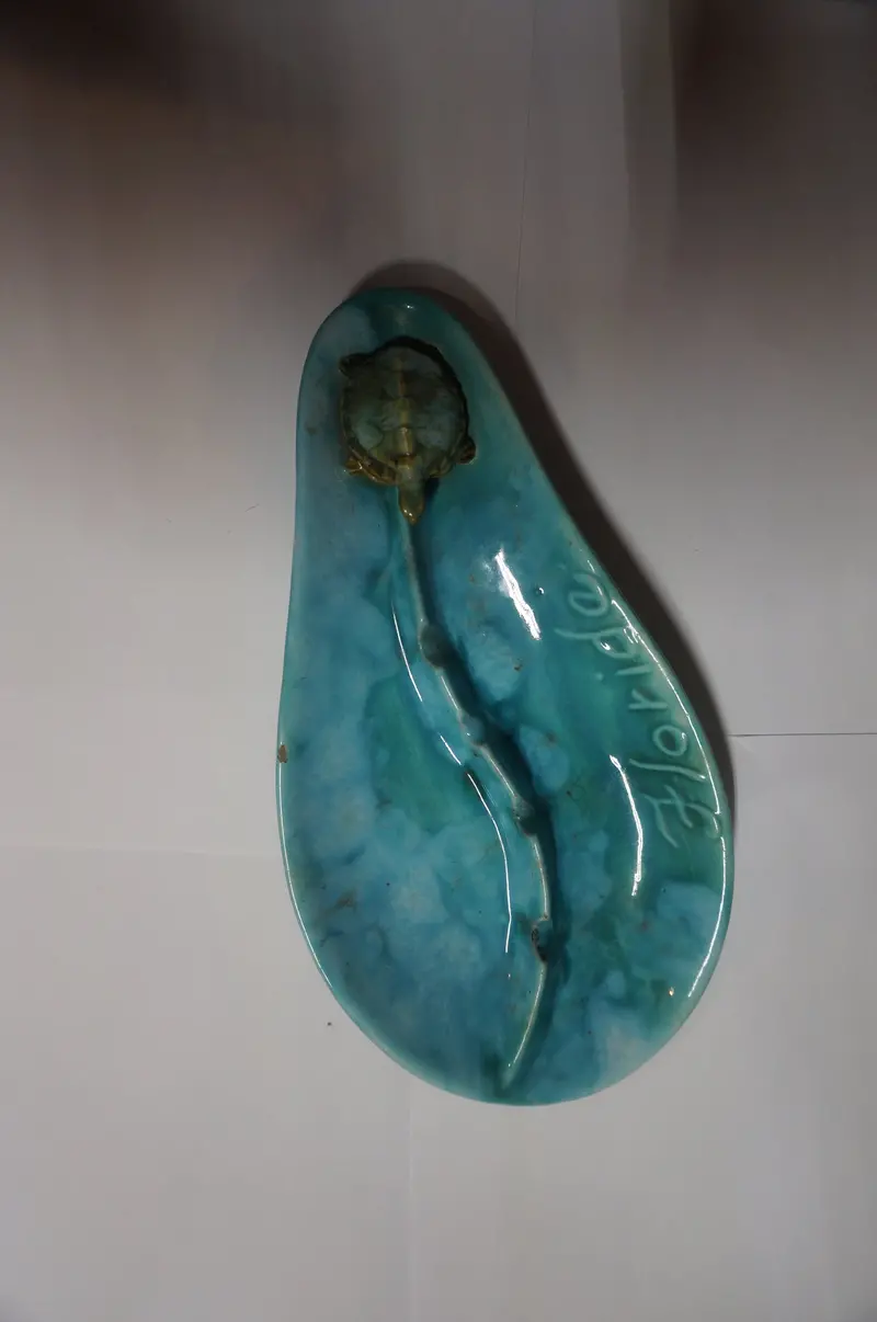 Handmade Florida-Themed Ashtray – Artisan-Crafted Coastal Collectible 1