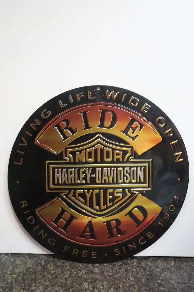 Harley-Davidson Embossed Metal Collectible Sign 1