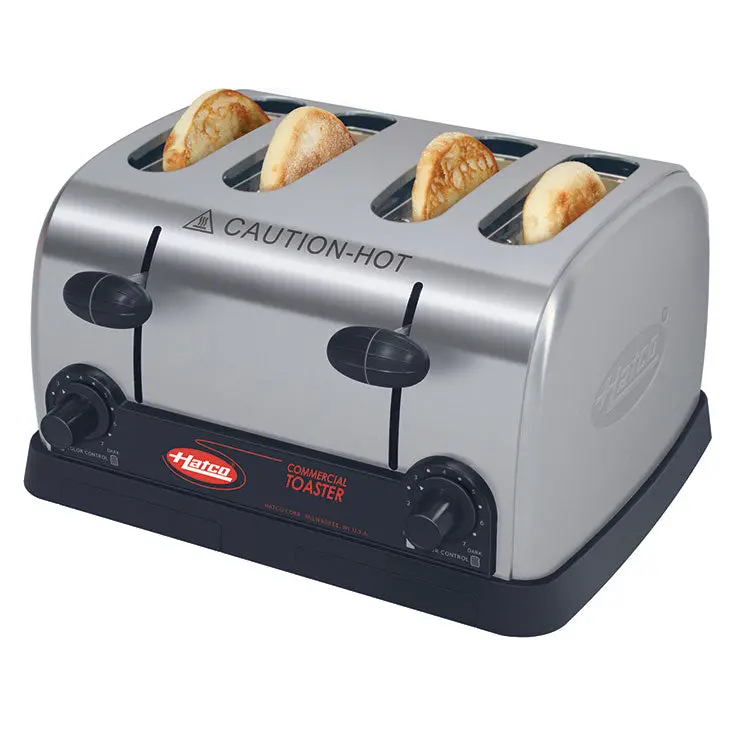 Hatco Tpt-120 Stainless Steel Pop-Up Toaster With Easy-Clean Removable Crumb Tray 1