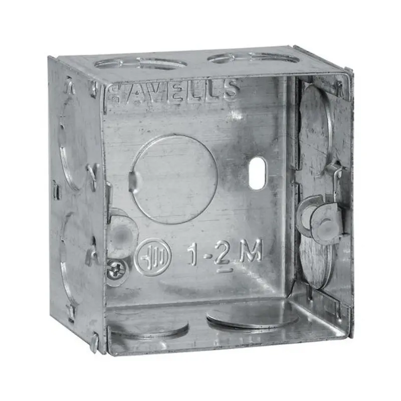 Havells Reo 12-Module Flush-Mount Galvanized Iron (Gi) Metal Electrical Box (Ahbxmiix12) 1