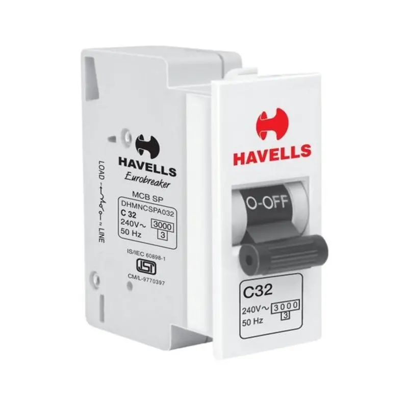 Havells Reo 32A Single-Pole C-Curve Miniature Circuit Breaker (Mcb) 1