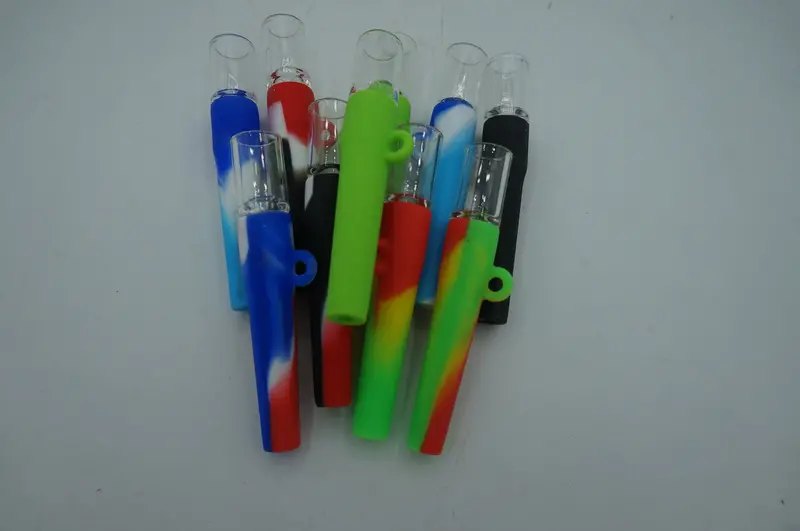 Hybrid Silicone & Glass Chillums | Ohiohippies 1