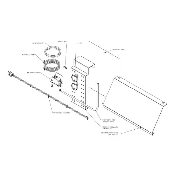 Ice-O-Matic Kcubedisp Cube Ice Dispenser Installation Kit 1