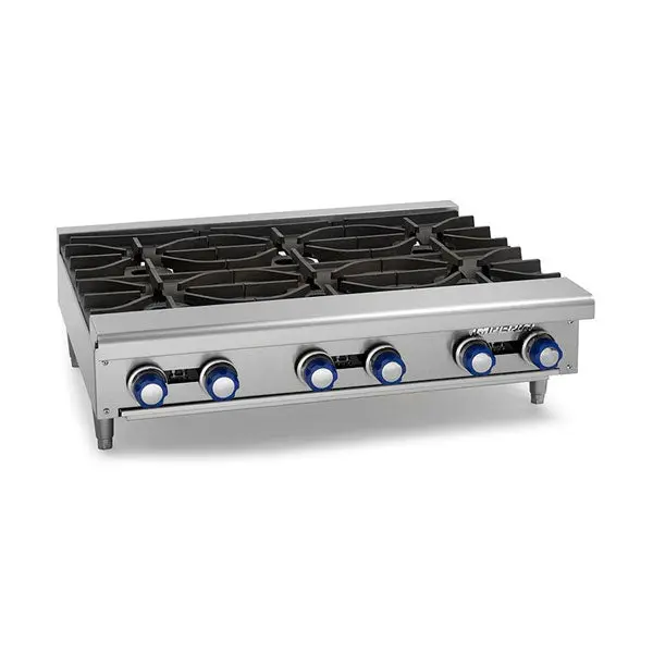 Imperial Ihpa-6-36 36-Inch Countertop Gas Hotplate — 6 Burners 1